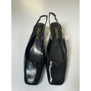 J Renee Black Sling backs, Low Heel, Size 8.5